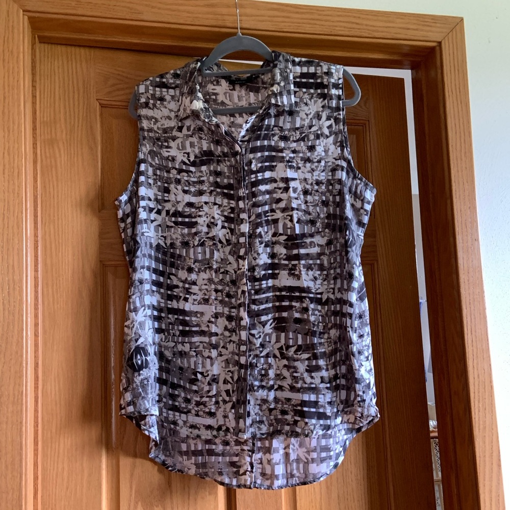 Sheer Sleeveless Tunic